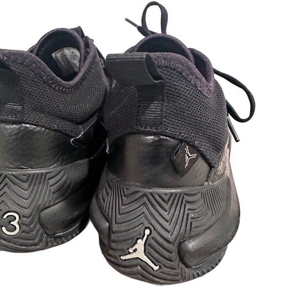 Nike Air Jordan Stay Loyal 2 Black & Silver Leather Sneaker Shoes 23, US 8.5 EUC - Picture 11 of 17